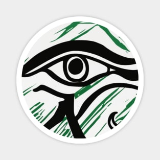 Eye of Horus Green Shadow Silhouette Anime Style Collection No. 222 Magnet